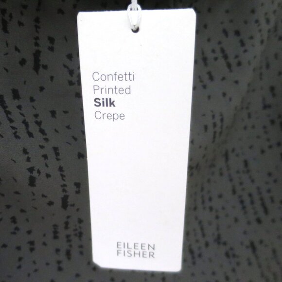 Eileen Fisher Confetti Printed Silk Crepe Slouchy Pant Size M - Picture 7 of 8